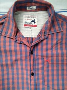 Red &amp; Blue Checked Men Shirt Button-Down