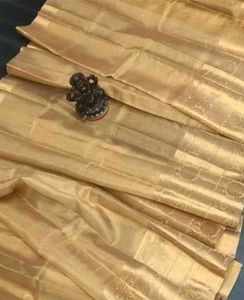 Elegant golden tissue Silk Saree