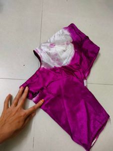 Vibrant Purple Tie-Dye Blouse