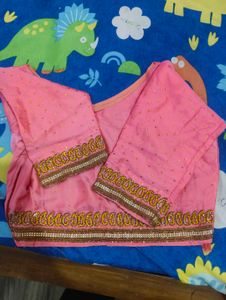 Beautiful party wear Pink Embellished Saree