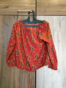 Van Heusen Red Design Top