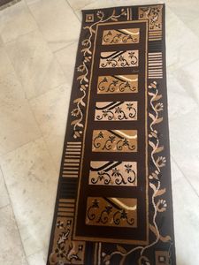Gifting - Elegant Brown Floral Runner Rug