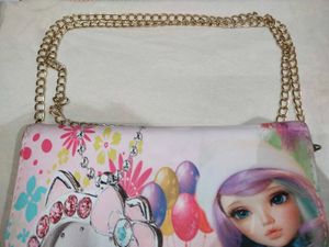 Cute Doll &amp; Clock Wallet