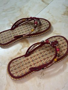 Boho Beaded Flip Flops