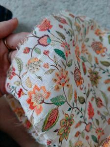 Kalamkari floral print unstitched blouse