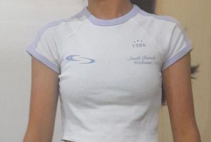 Cream &amp; Lilac Crop Top