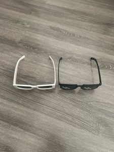 Cool White &amp; Pixel Sunglasses Set