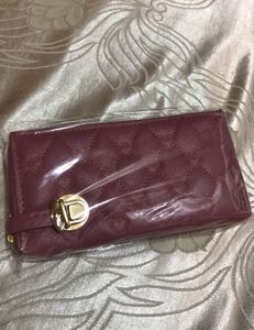 Pink Hearts Artificial Leather Wallet