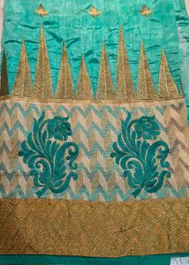 Embroidered Cotton Silk Saree