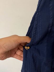 navy blue dress top