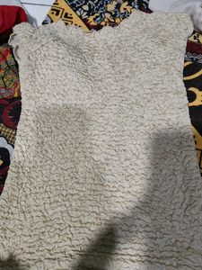 Textured Cream Top