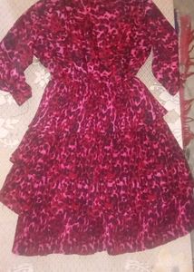 Chic Tiered Leopard Print Dress