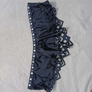 🪔 Black Bandeau Bikini Top