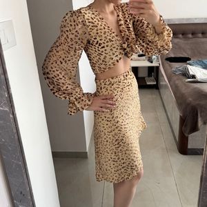 Leopard Velvet Co Ord