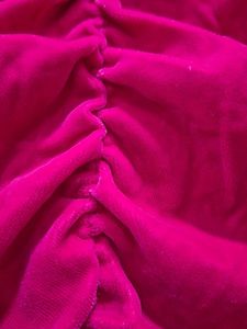 Pink Ruched Mini Skirt
