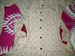 Patterned Button-Down Top