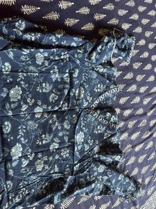 Beautiful Blue Floral Blouse