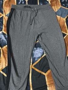 (Imported)Premium Men's Grey Joggers with Black Pa