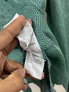 Kookai Green Printed Blouse – Size 38 (M)