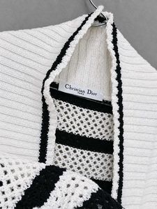 Christian Dior Striped Knit Cardigan