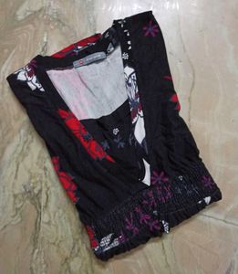 Madame Floral Frock-Style Tunic Top