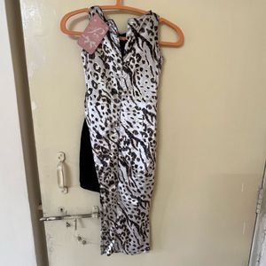 Chic Leopard Print Bodycon Dress