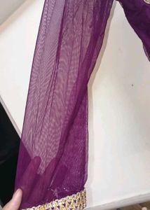 Net Lehnga with long kurta