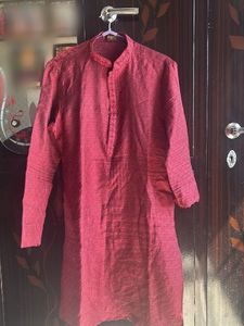 Men's Maroon Kurta