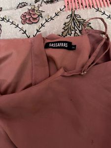 Chic Rose Pink Ruffle Dress