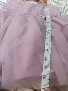 🫴🏻offer Lavender Tutu Dress with Lace Bo