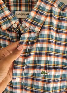 Lacoste Plaid Button-Down Shirt