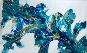Fluid Art On Canvas