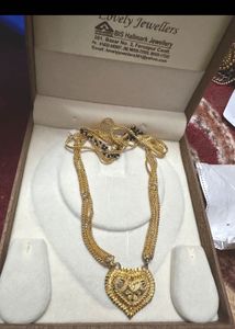 Elegant Heart Pendant Necklace Cum Mangalsutra