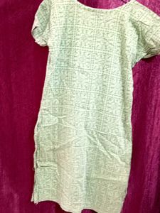 Light Green Printed Kurta
