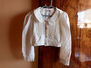 White Cropped Blouse
