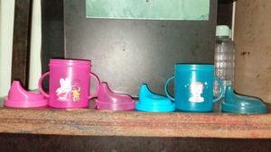 Baby Sippy Cups - Pink &amp; Blue