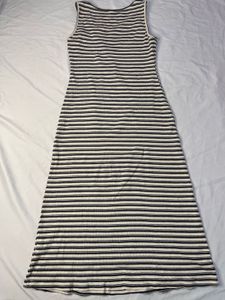Striped Sleeveless Maxi Dress