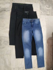 Denim Boys Geans(2 Black,1blue)