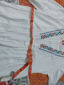 Embroidered White Top