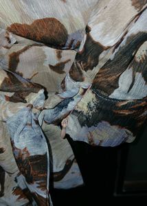 Bohemian Floral Print Wrap Blouse