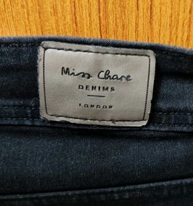 Black Denim Strechable Skinny Jeans