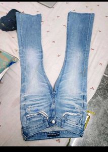 Designer Blue Anchor Print Jeans