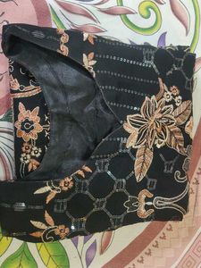 pakistani black sequins dress