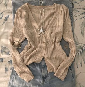 ᝰ.ᐟUrbanic Beige Cardigan<3.ᐟ