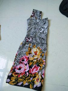 combo Floral Print Square Neck Top short kurti