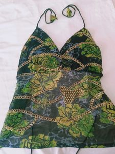 Bohemian backless Halter Top