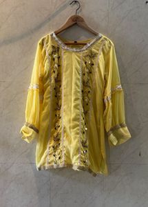 Elegant Yellow Kurta Set with Dupatta