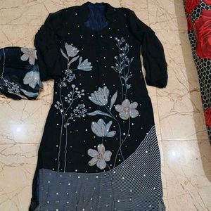 Navy Blue elegant kurta set