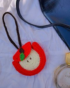 Crochet Apple Bagcharm