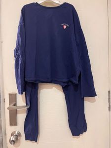 MARKS &amp; SPENCER Cozy Blue Pajama Set
